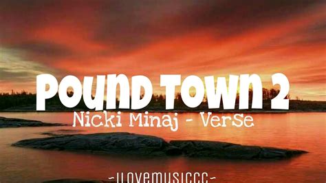 pound town lyrics|pound town nicki minaj lyrics.